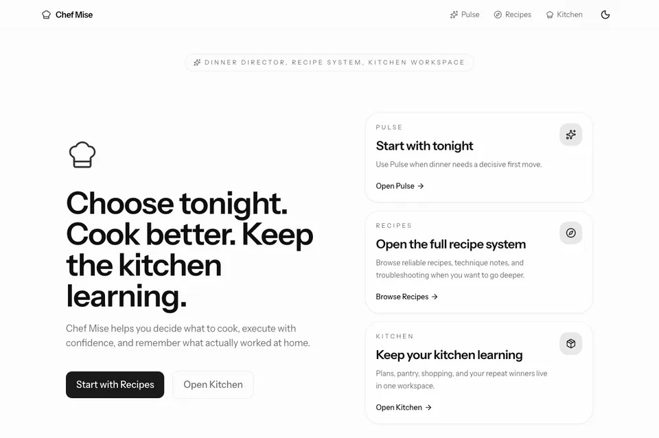 Chef Mise public experience